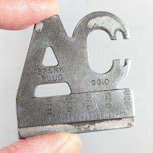 Vintage AC Spark Plug Advertising Automotive Gapping Tool